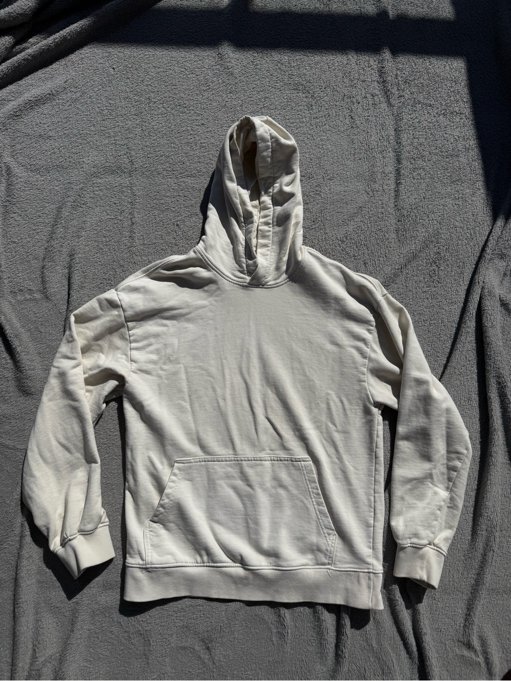 H&M Cream Men's Hooded Sweatshirt - Picture 1 of 4